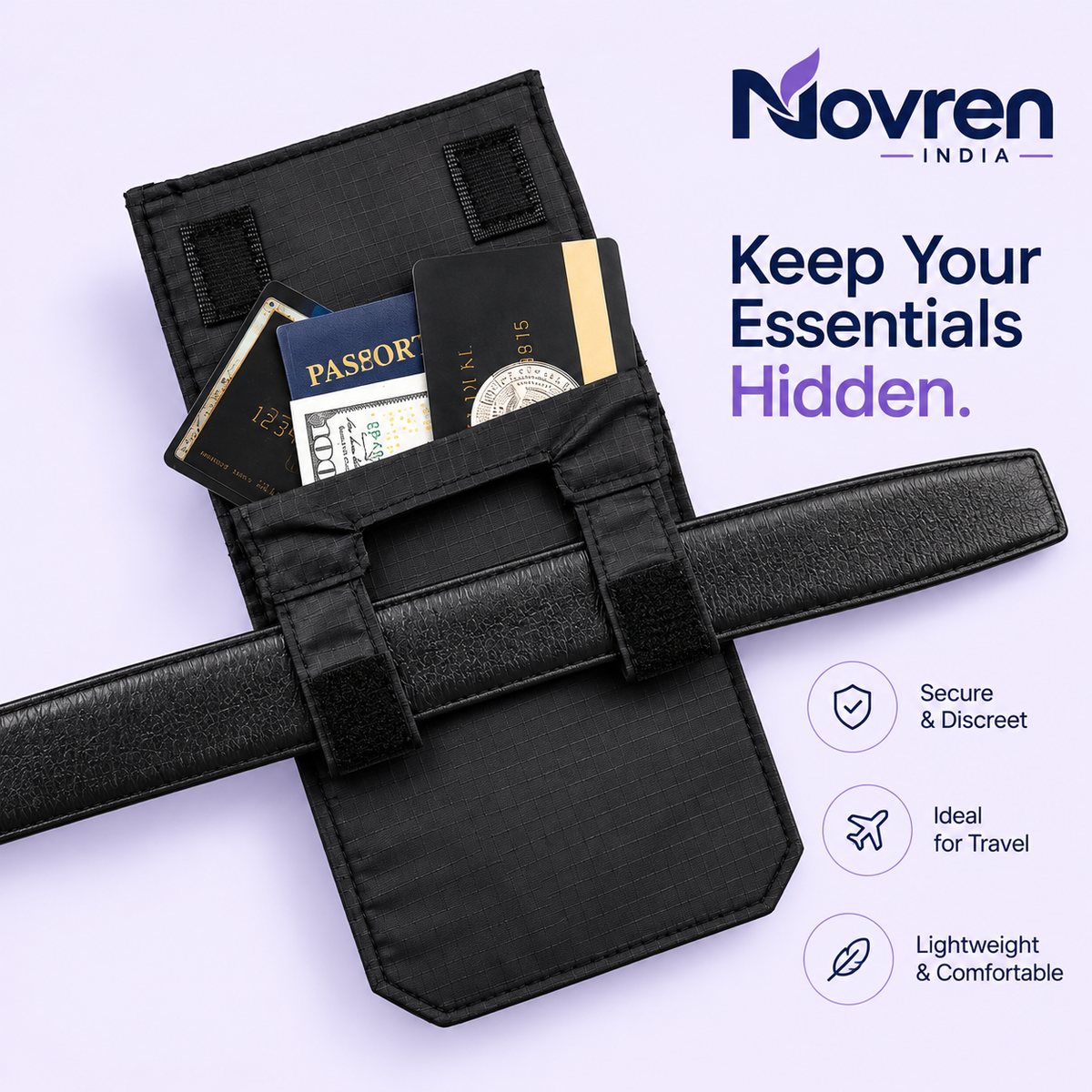 Hidden Travel Wallet | Novren India