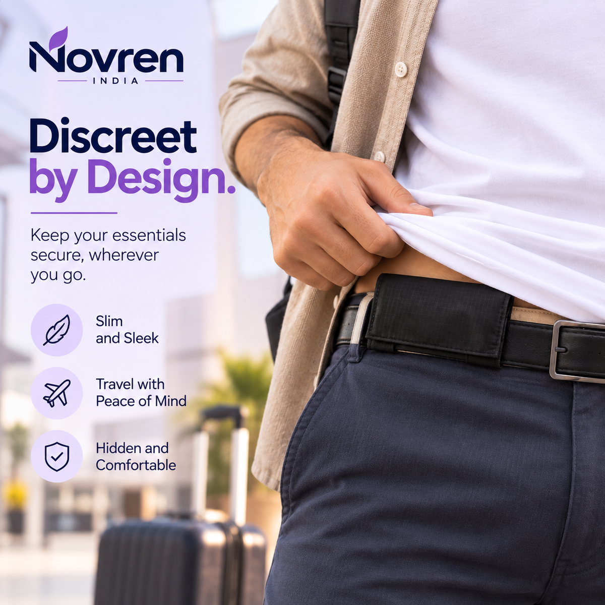 Hidden Travel Wallet | Novren India